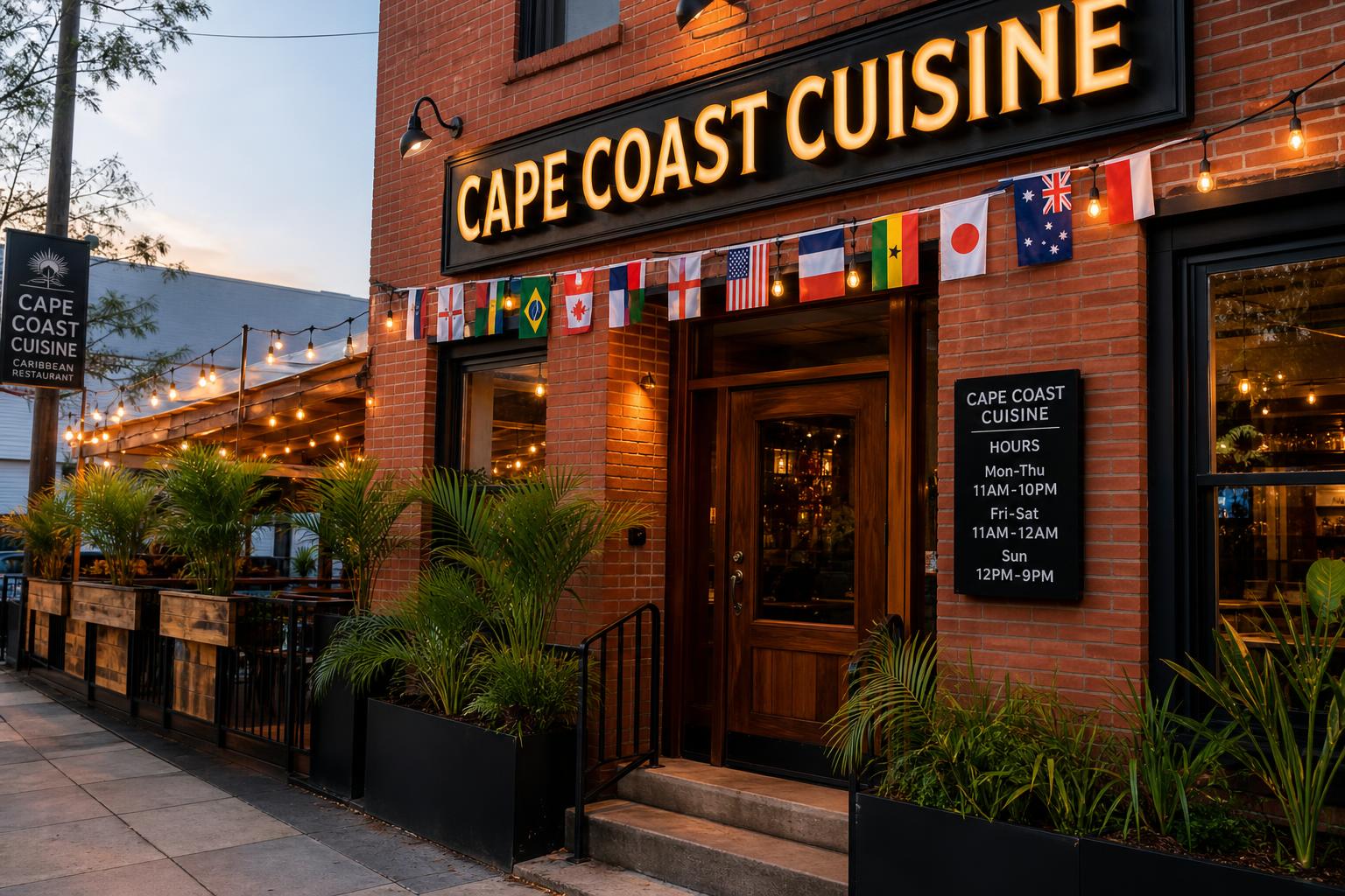 Cape Coast Cuisine storefront in Silver Spring Maryland